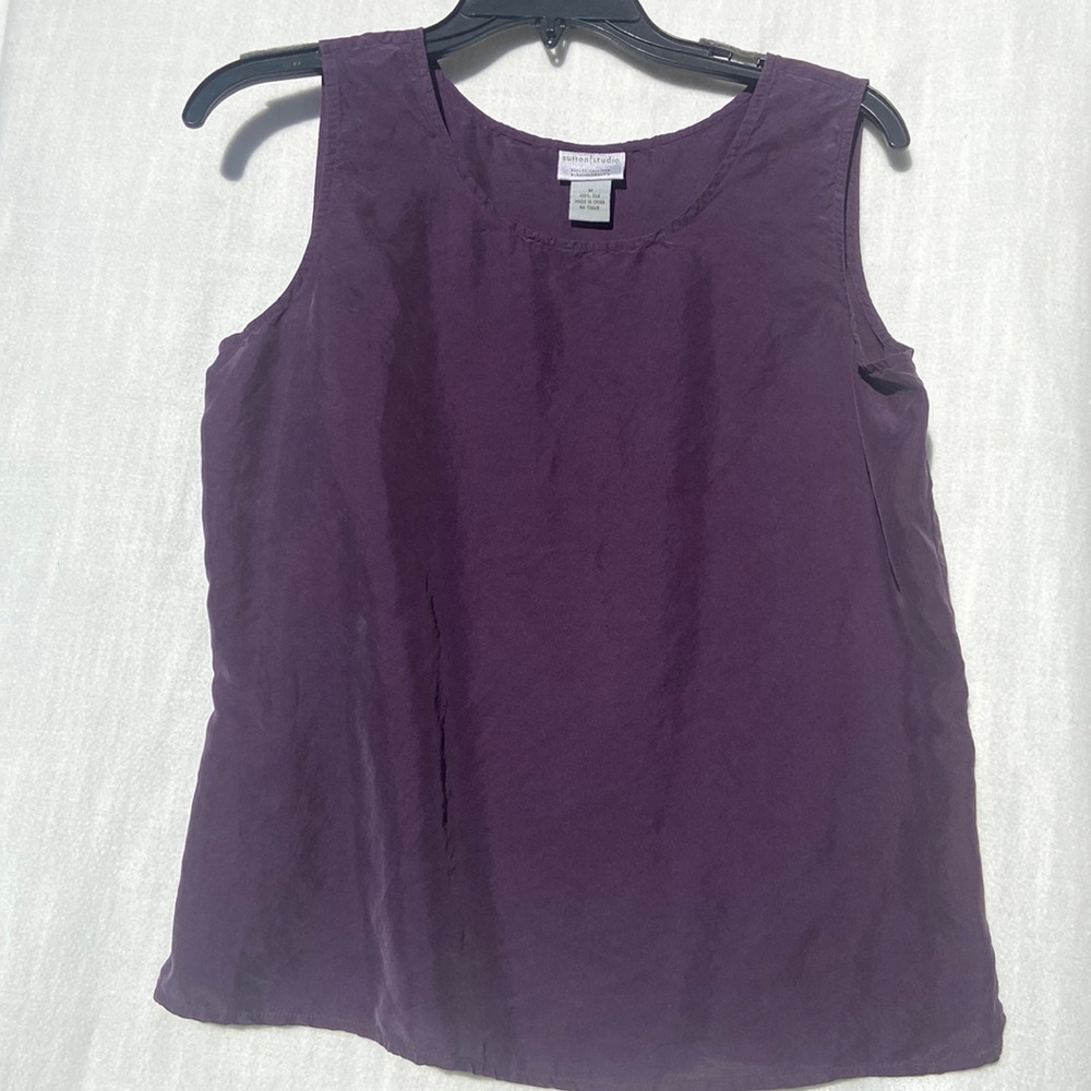 Sutton Studio purple tank top medium